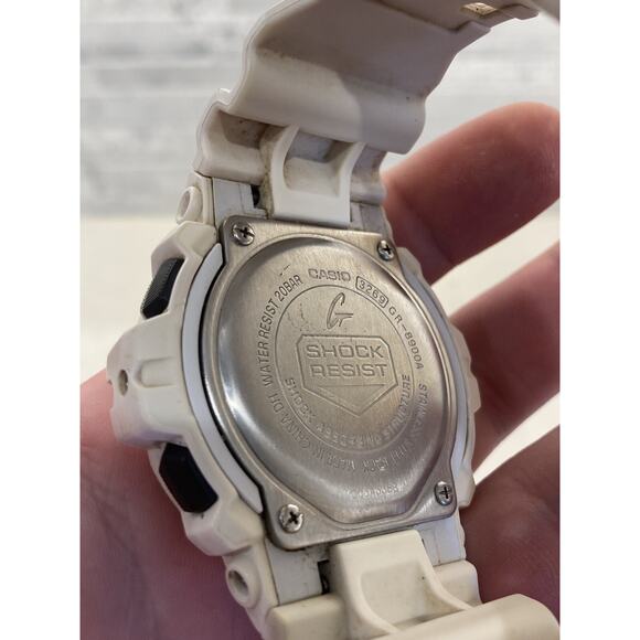 Casio G-Shock GR8900A-7 Tough Solar Digital White Resin Men’s Sport Watch *READ* - Picture 4 of 7